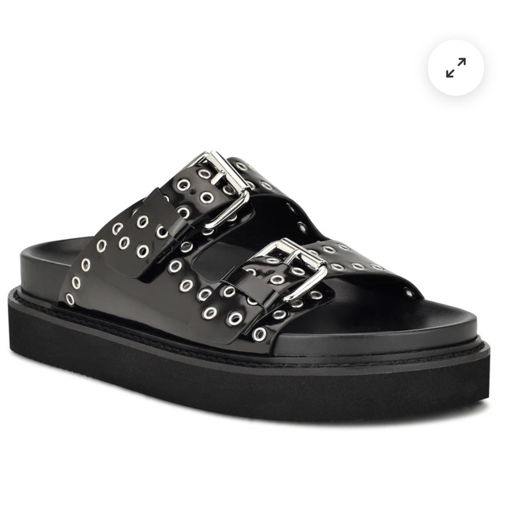 Nine West Eleny Studded Slides